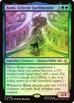 Bumi, Eclectic Earthbender Foil Avatar: The Last Airbender NM MTG - Image 1