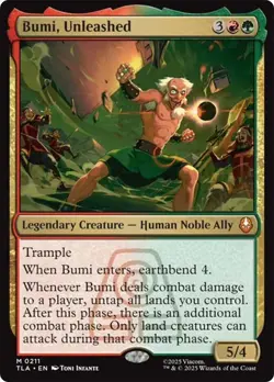 Bumi, Unleashed Avatar: The Last Airbender NM MTG - Image 1