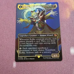 Kefka, Court Mage/Ruler Of Ruin Showcase Foil, MTG Single, FIN 0398 Mythic NM - Image 1