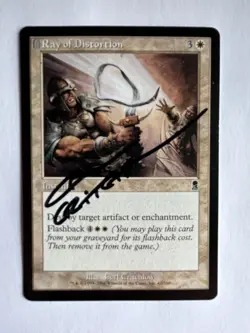 MTG Magic Ray of Distortion Signed Artist Proof (AP) Sketch Carl Critchlow - Image 1