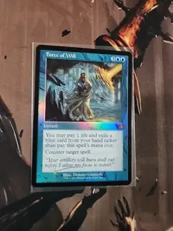 Magic The Gathering MTG FORCE OF WILL RETRO FRAME FOIL Dominaria Remastered NM - Image 1