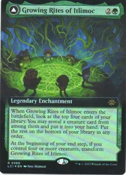 MTG: The Lost Caverns of Ixalan: Foil Ext Art Growing Rites of Itlimoc: LP Con - Image 1