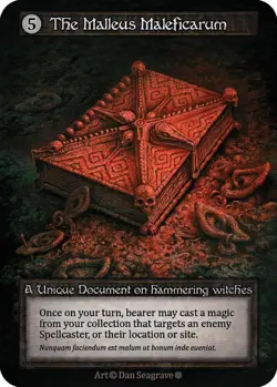 Sorcery: Contested Realm The Malleus Maleficarum Unique Regular NM (GT) - Image 1