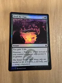 Feed the Clan - #132/269 (NM) Khans of Tarkir KTK Magic MTG - Foil - Image 1