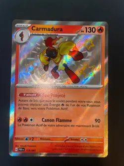 Carte Pokemon Carmadura 115/091 Shiny - Destinees de Paldea EV4.5 - MINT Neuve - Image 1