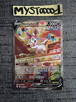 Carte Pokemon Nymphali V 184/203 Alternative Evolution Celeste Epee Et Bouclier - Image 1