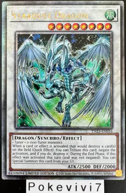 Carte YU-GI-OH! STARDUST DRAGON TN23-EN016 QCSR - Image 1
