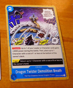 ONE PIECE KINGDOMS OF INTRIGUE ENGLISH CARD GAME CARTE OP04-057 EN ANGLAIS NEUF - Image 1