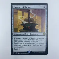 MTG Hammer of Nazahn C17 #51 LP Artifact Equipment Auto-Equip EDH Staple - Image 1