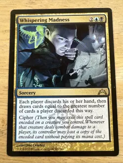 2013 Magic The Gathering Gatecrash Whispering Madness #207 Light Play - Image 1