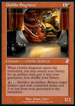 MTG Magic the Gathering Goblin Engineer (345/429) Time Spiral Remastered NM - Image 1
