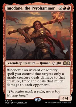 MTG Imodane, the Pyrohammer (137p/200) Wilds of Eldraine Promos LP - Image 1