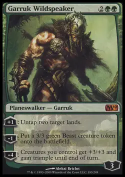 MTG Magic the Gathering Garruk Wildspeaker (183/257) Magic 2010 LP - Image 1