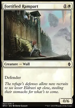 MTG Magic the Gathering Fortified Rampart (27/313) Battle for Zendikar LP - Image 1