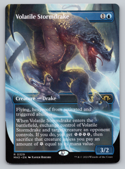 Volatile Stormdrake Borderless- Modern Horizons 3 - MTG - Image 1