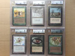 Lot of 6 BGS Graded Cards 8-9 [Legends] English Mtg Magic Tracking! - Image 1