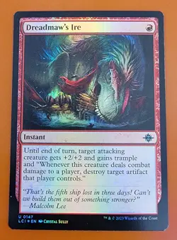 1x Dreadmaw's Ire | FOIL | Lost Caverns of Ixalan | MTG Magic Cards - Image 1