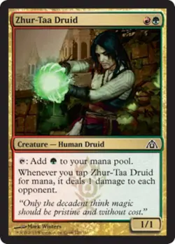 Zhur-Taa Druid -Foil Medium Play MTG Dragon's Maze - Image 1