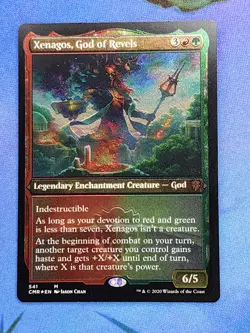 1x ETCHED FOIL Xenagos, God of Revels, NM, CMR, Magic: the Gathering, MtG - Image 2