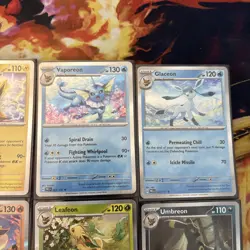 Pokemon TCG Prismatic Eeveelutions Vaporeon Flareon Jolteon Umbreon - Image 2