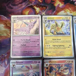 Pokemon TCG Prismatic Eeveelutions Vaporeon Flareon Jolteon Umbreon - Image 4