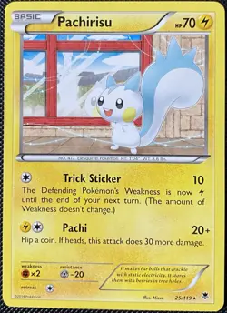 Pachirisu 25/119 XY - Phantom Forces Regular - Pokemon Card - Image 1