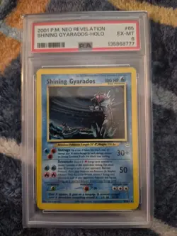 Pokemon TCG Shining Gyarados Holo Neo Revelation Card 65/64 Secret Rare - Image 2