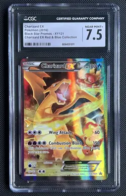 CGC 7.5 Charizard EX XY121 | XY Black Star Promo | Pokemon TCG Card - Image 1