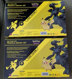 Pokemon Tag Team Pikachu & Zekrom GX Premium Collection Box New As Pictured - Image 2
