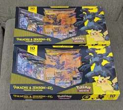 Pokemon Tag Team Pikachu & Zekrom GX Premium Collection Box New As Pictured - Image 4