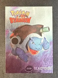 Blastoise #09 2000 Danone Pokemon Stadium Card Promo Exclusive Nintendo Foil Lp - Image 1