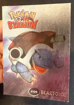 Blastoise #09 2000 Danone Pokemon Stadium Card Promo Exclusive Nintendo Foil Lp - Image 2