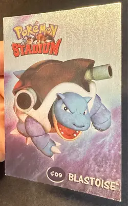 Blastoise #09 2000 Danone Pokemon Stadium Card Promo Exclusive Nintendo Foil Lp - Image 3