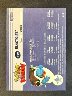 Blastoise #09 2000 Danone Pokemon Stadium Card Promo Exclusive Nintendo Foil Lp - Image 4