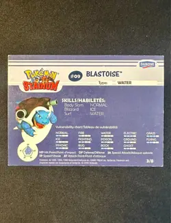 Blastoise #09 2000 Danone Pokemon Stadium Card Promo Exclusive Nintendo Foil Lp - Image 5
