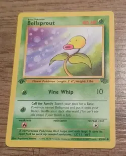 1st Edition Bellsprout 1999 Jungle 49/64 Pokemon Card WOTC - Image 1