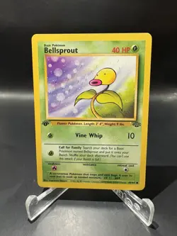1st Edition Bellsprout 49/64 Jungle Set - Common Pokemon Card - NM - Image 1
