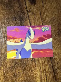 Topps Pokemon The Movie 2000 Checklist Lugia Blue Label Non Holo Card - Image 1