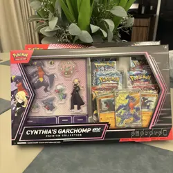Pokemon TCG Cynthia's Garchomp ex Premium Collection Box Sealed New - Image 1