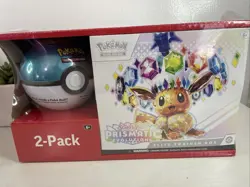 Pokemon TCG Prismatic Evolutions ETB Elite Trainer Box Pokeball Sams Club Bundle - Image 1