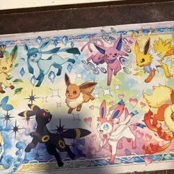 Pokemon Prismatic Evolutions Super Premium Collection SPC Playmat USED - Image 3