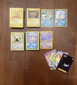 Huge vintage WOTC pokemon cards lot 1st editions, base, etc 150+ CARDS! Dmg - Lp - Image 1