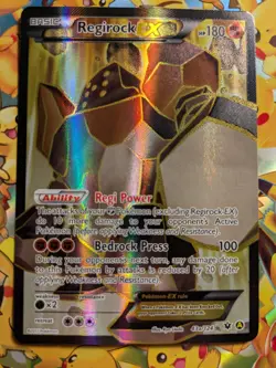 2017 Pokemon XY Alternate Art Regirock EX Full Art #043a/124 EX-NM - Image 3