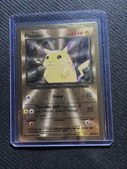 Pokemon Pikachu Gold Metal Celebrations Ultra Premium Collection - Image 1