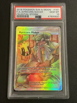 Pokemon Apricorn Maker Celestial Storm Full Art #161 PSA 10 Gem Mint - Image 1