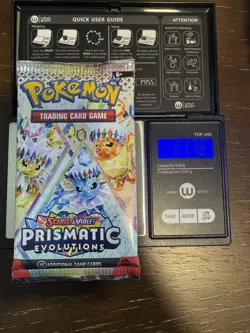 21.78g HEAVY - Pokemon TCG Prismatic Evolution Booster Pack!Possible GOD - Image 1