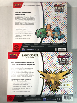 Pokemon TCG: 151 Zapdos EX & Poster Collection Box LOT - 7 Booster Packs - Image 4