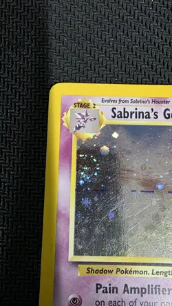 SWIRL 2000 Pokemon Gym Heroes Sabrina's Gengar 14/132 Holo Foil WOTC Unlimited - Image 3