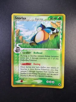 Snorlax Reverse Holo Rare EX Dragon Frontiers 2006 Pokemon TCG 10/101 - Image 1