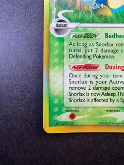Snorlax Reverse Holo Rare EX Dragon Frontiers 2006 Pokemon TCG 10/101 - Image 4